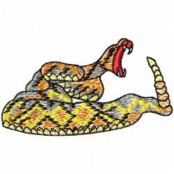 Snake Embroidery Design 12